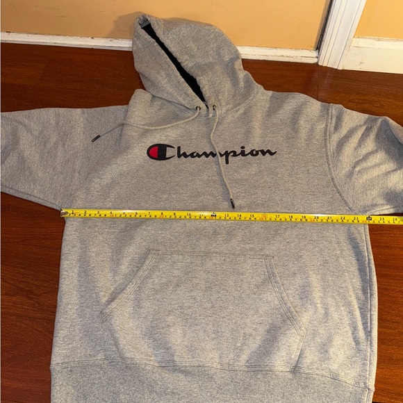 Champion Gray Men's Hoodie, Size L - Picture 4 of 5